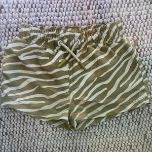 Kids Safari Stripe Swim Trunks